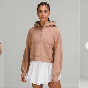 •SOLD• Lululemon Scuba Oversized 1/2 Zip Hoodie Pink Clay M/ L
